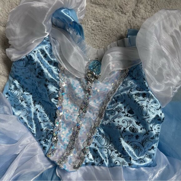 Disney Parks | Princess Cinderella Adaptive Costume Dress | Size Medium (7-8) - Picture 5 of 15